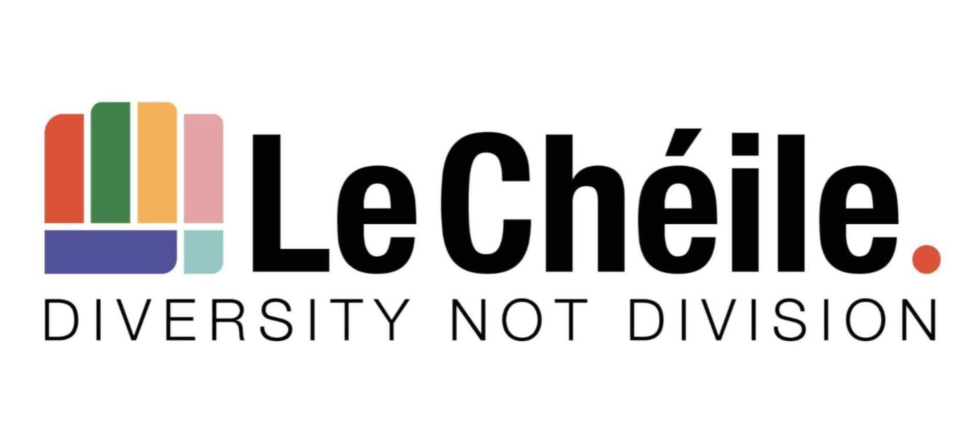 The Le Chéile logo, with the tagline: Diversity Not Division