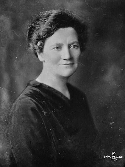 Black and white photo of Mary MacSwiney 